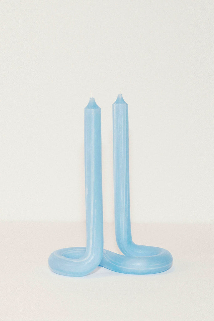 Twist Home Decor Candle in Blue | Aesthetic Home Accents, Lex Pott Twist Candle is a perfect accent to add to your home. It has an approximate burn time of 10 hours and comes in two different colors- blue and neon yellow. Discover more trending and aesthetic lifestyle items and home decors!