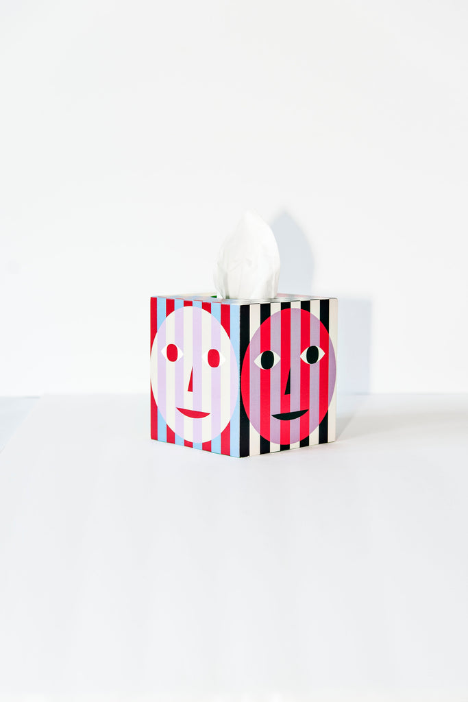 Everybody Tissue Box | Colorful and Aesthetic Home Decors Designed by Dusen Dusen for Areaware. Plywood tissue box - the perfect accent piece for your living room! Discover and shop more aesthetic pieces for your home/apartment.