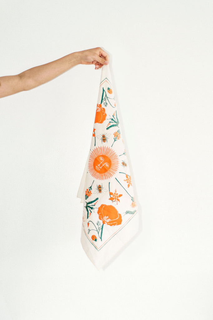 California Wildflowers Print Bandana | Aesthetic and Trending Accessories, 100% cotton California Wildflowers Print Hair/Head Scarf Bandana- a whole collection available. Style your hair or wear is as a top this Summer. Shop more trendy accessories and Summer crewnecks here!