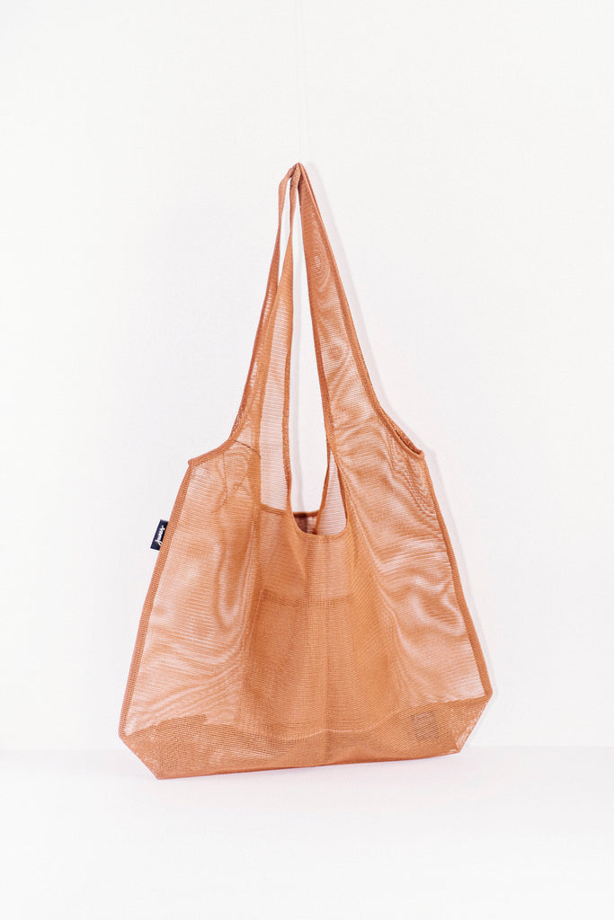 The Everyday Tote in Terracotta | Bio-knit mesh Daily Summer Bag, Sturdy Everyday Tote bag for daily use. Take it grocery shopping or pack your pool essentials in our bag. More colors available! Discover more daily aesthetic lifestyle items and home decors. New Summer sweats now available.