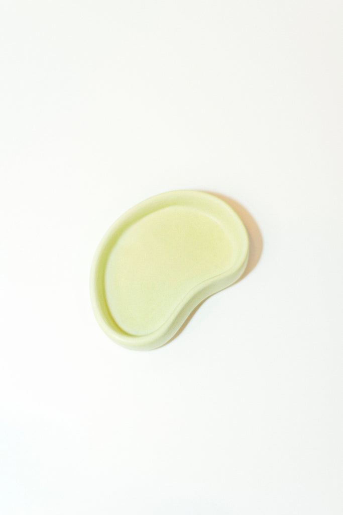 Mini Ceramic Jewelry Catchall Plate in Lime | Room Accents and Aesthetic Home Decors, Cute ceramic plate to hold your jewelry for your cozy bedroom! The lime color adds a pop of color to your home, perfect for Instagram and Pinterest posts. These plates are handmade in the USA. Shop more aesthetic home decors and trending lifestyle items!
